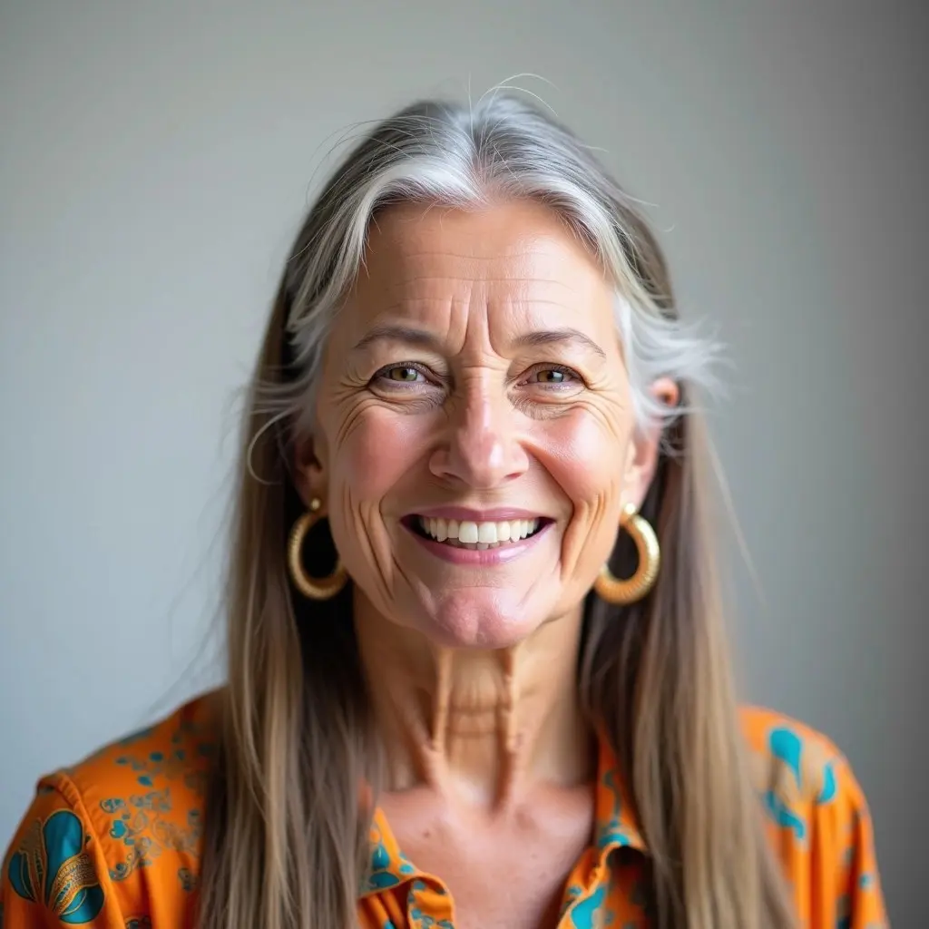 Senior woman smiling