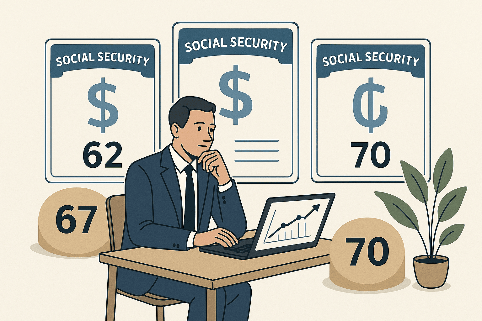 When to Claim Social Security: Age 62 vs. 67 vs. 70 Compared - Featured image