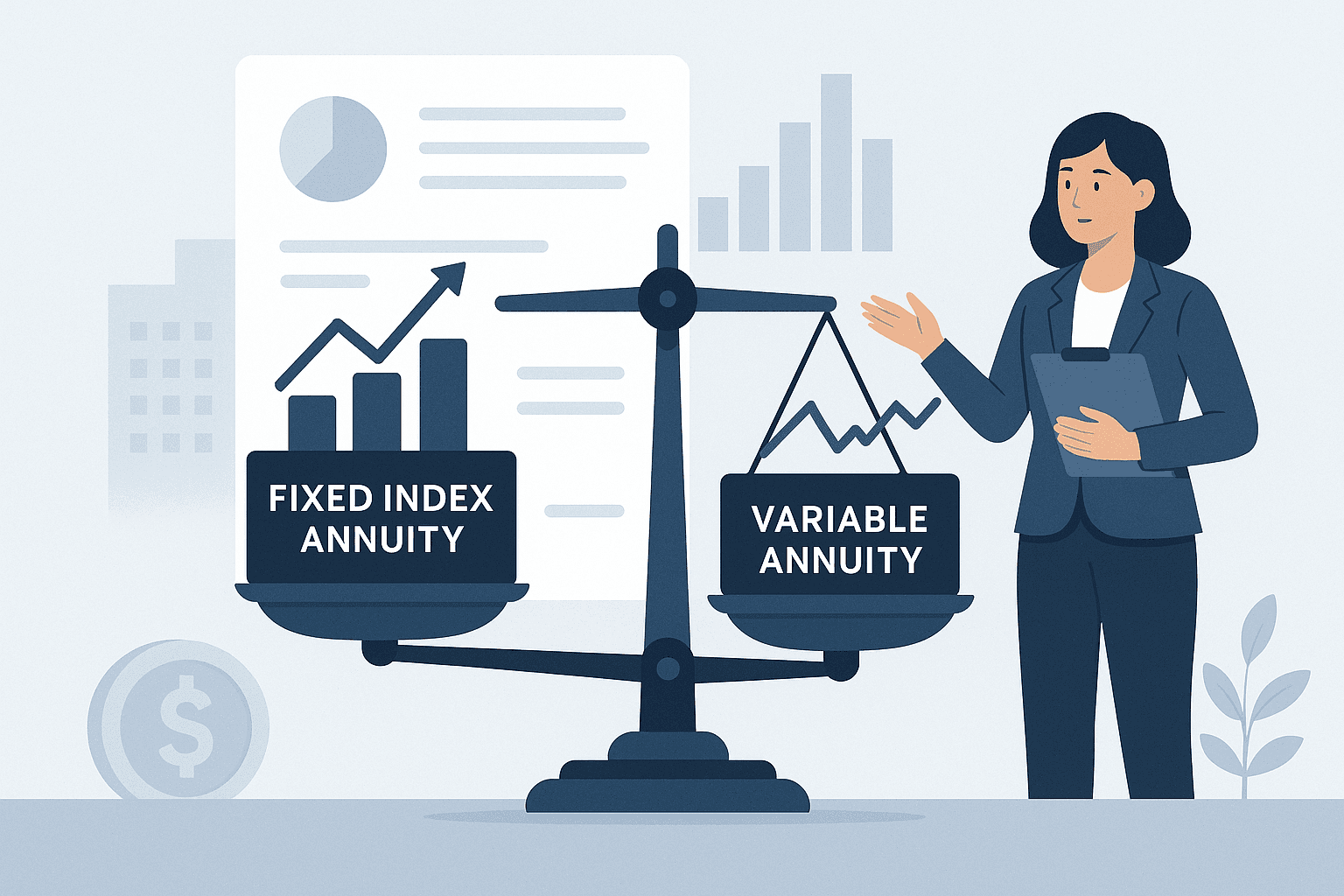 Fixed Index Annuity vs Variable Annuity: Which Is Safer for Retirement? (2026) - Featured image