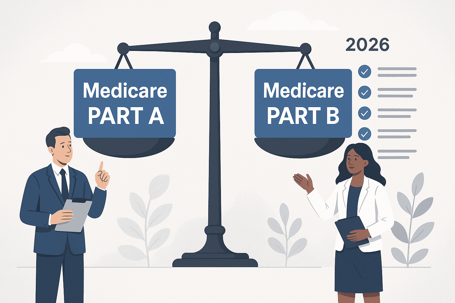 Medicare Part A vs. Part B: 7 Key Differences Explained (2026) - Featured image
